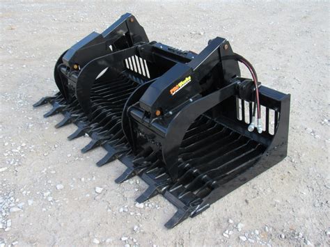 skid steer heavy duty rock grapple|skid steer with grapple attachment.